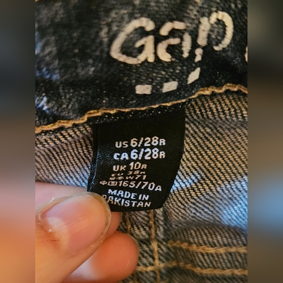 GAP Straight Cuff Denim Jeans Size US 6 - Picture 8 of 10